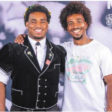 Der Facettenreiche - Zwei Brüder, zwei Sportskanonen: Sinisha Lüscher-Boakye (links) ist der Shootingstar der Schwingerszene. Noah Lüscher-Boakye kickt beim FC Wohlen.