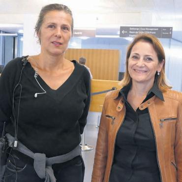 Das Spital in Zürcher Händen - Über sie kam es zum «Tatort» im Spital Muri – Regula Begert, Aufnahmeleiterin (links), und Claudia Penta, Leiterin Unternehmenskommunikation Spital Muri