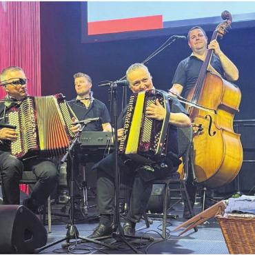 «Waschecht» – in jeder Hinsicht - Auftakt mit «Quartett Waschächt» am Mitglieder-Event. Bild: zg