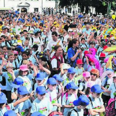 Die Jugend ins Zentrum stellen - Für 1200 Schülerinnen und Schüler steht bald das nächste Jugendfest an. Bild: Archiv