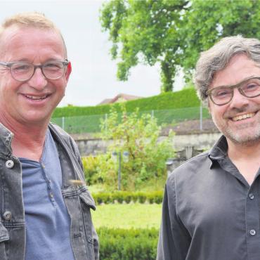 Auf die Vielfalt setzen - Philipp Galizia (links) und Karl Scholz hoffen auf einen spannenden Austausch mit möglichst vielen unterschiedlichen Leuten. Bild: Annemarie Keusch