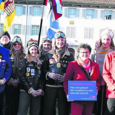 Fasnacht zum Weinen schön - Die Gemeinderäte und Stadträte der Vereinigten Fasnachtsgesellschaften dürfen voller Stolz und Zufriedenheit auf eine lustige, farbige und gelungene 5. Jahreszeit zurückblicken. Bild: Verena Anna Wigger