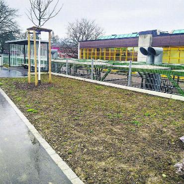 Sensibilisierung für die Natur - Auf dem Bachmattenareal hat der Werkdienst einen Blumenrasen neu angesät – dort, wo zuvor ein Steingarten mit Bodendeckern und Betonflächen war.