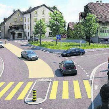 Mehrwert fürs ganze Zentrum - Der Knoten Kirchenrain soll ebenfalls von der Aufwertung profitieren.
