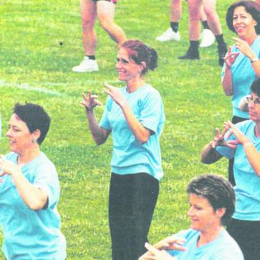 Höhepunkt des Kreisturnfestes in Sarmenstorf ist die Turngala. Bild: Archiv