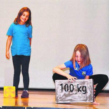 Zu bester Sendezeit - Hundert Kilogramm können ganz schön schwer sein.