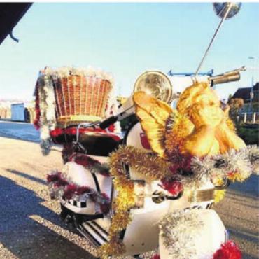 Diesmal nur in Wohlen unterwegs - Die Vespas sind bereit für die spezielle Ausfahrt am Samstag. Bild: zg