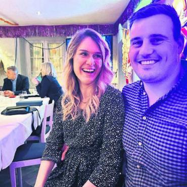 «Nächstes Mal hol ich dich ein» - Schon mehrmals waren sie dabei: Joel Strebel mit Freundin Aline Dormann.