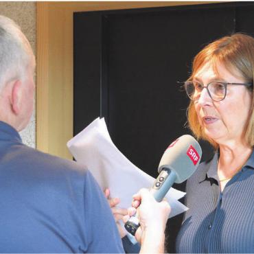 Der Weg aus der Krise - Irene Näf, Co-Präsidentin des Stiftungsrates, gibt Auskunft. Die künftige Zusammenarbeit mit Murikultur ist eine der grossen Neuerungen. Bild: Annemarie Keusch