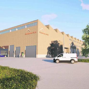 Wo Zukunft aus Holz entsteht - So soll der Neubau dereinst aussehen. Mit dem neuen Standort festigt das Unternehmen nicht nur seine lokale Verankerung, sondern schafft auch die Basis für die weitere Entwicklung.