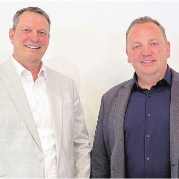 Aktives Einbringen gefordert - Das neue Führungsduo Präsident Stephan Troxler, Bremgarten, (rechts) und Vizepräsident Roland Vogt, Wohlen. Bild: Walter Minder