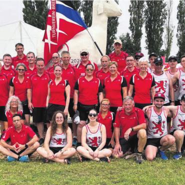Teamgeist bewiesen - Am zweiten Turnfest-Wochenende nahmen 26 Turnerinnen und Turner aus Bremgarten teil. Bild: zg