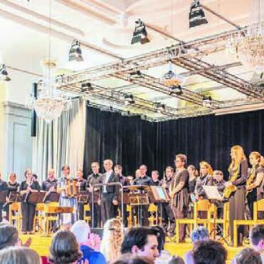 Eindrucksvolle Konzertreise - Die Musik Muri begeisterte ihr Publikum im Festsaal. Bild: zg