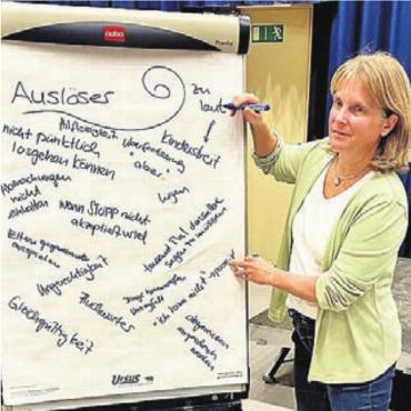 Wut als Form von Energie - Maya Risch gab wertvolle Tipps für den Umgang mit Wut und Aggressionen. Bild: zg