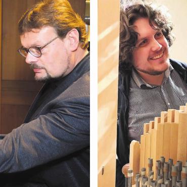 Die Orgeln erklingen wieder - Die beiden holländischen Organisten Sietze de Vries (links) und Sander Booij starten die Saison der Orgelkonzerte in Muri. Bilder: zg