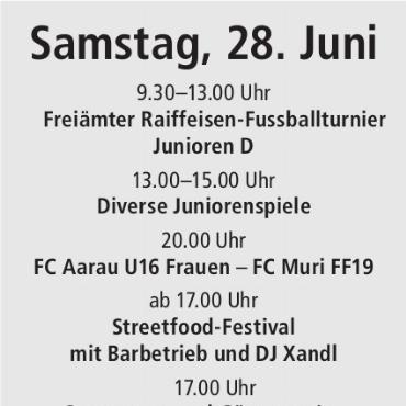 75 Jahre FC Muri – das grosse Jubiläumsfest