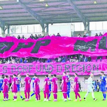 75 Jahre FC Muri – das Jubiläumsfest - Hopp FC Muri – fürs Dorf und für die Region, auch in den nächsten 75 Jahren. Bild: zg
