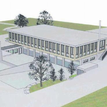 Dringend notwendig - So soll sich die Situation beim Werkhof (vorne links) und beim Kindergarten nach dem Bau präsentieren.