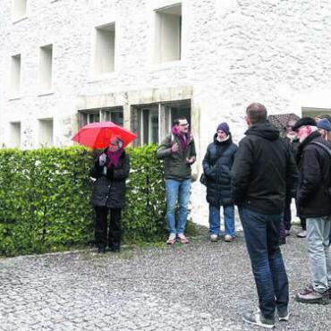 Lebensnetz für den Aargau - Auch beim Schlössli hat die mobile Ausstellung «Ökologische Infrastruktur» noch bis am 5. Mai einen Standort.