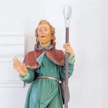 Ort der Besinnung auf dem Horben - Die Statue des Kirchenpatrons präsentiert sich nun wieder in voller Pracht.