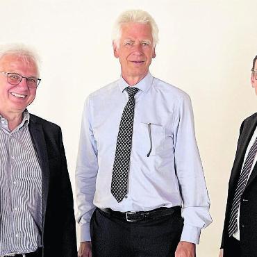 Wirtschaftlichkeit forcieren - Prägten eine gelungene, interessante GAV-Versammlung v. l. Jürg Link, Raymond Tellenbach und Daniel Lukic.
