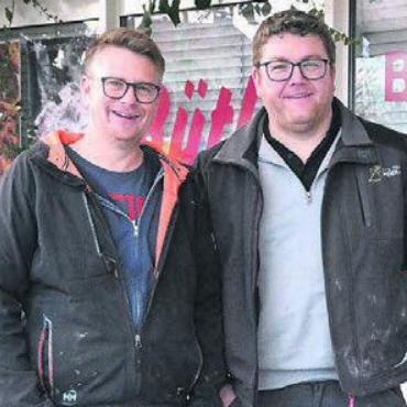 Etwas für die Gemächlichen - Roger Wyss und Thomas Fischer (v. l.) Bild: cbl