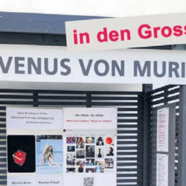 Venus von Muri in den Grossen Rat - Im Venus-Pavillon im Klosterhof werden die Kandidatinnen des Bezirks Muri nochmals sichtbar gemacht. Bild: zg