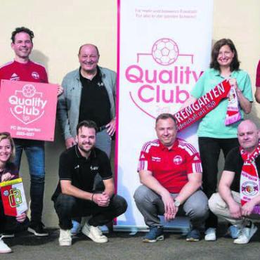 Der FC Bremgarten ist stolz darauf, ein «Quality Club» zu sein. Bild: zg