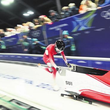 Erleichterung und Vorfreude - Explosiv: Am Start der Olympia-Bahn in Cortina war Melanie Hasler stets mit guten Zeiten unterwegs. 
Bilder: IBSF