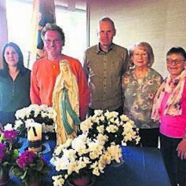 Pilgerreise nach Lourdes - Der Vorstand ist wieder komplett (von links): Sandra Kuhn, Wolfgang Studer, Ralf Geiger, Hildegard Balmer, Edith Müller, Präses Julius Dsouza fehlt.