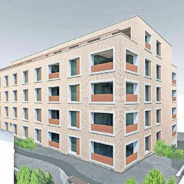 Ins Ortsbild integrieren - So soll «Perron 1» gemäss Visualisierung aussehen.