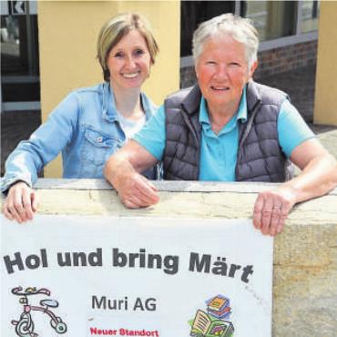 Dem Märt droht das Ende - Martina Niederer und Daniela Schweizer vom Märt. Bild: vaw