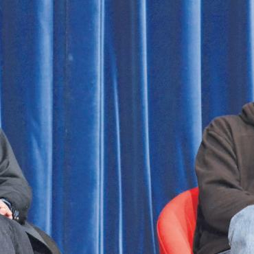 Rückkehr mit dem Erstling - Hauptdarsteller Peter Hottinger (links) und sein Göttibub, Filmemacher Leon Schwitter, erzählen über die «Réduit»-Produktion.