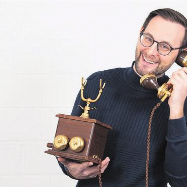 «Chällerfon» live in Muri - «The Chäller Family», so heisst das neue Programm, das Yves Keller auch in Muri präsentiert. Bild: zg