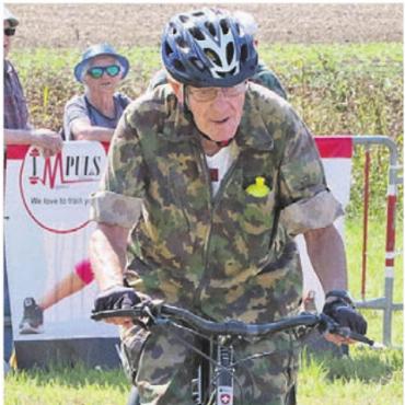 Spektakulär und emotional - 24. August: Pius Zimmermann startet mit 89 Jahren am MTB-Cup in Hägglingen.