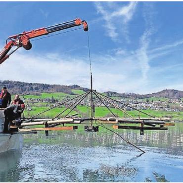 Totgesagte leben länger - Die Diffusoren werden jährlich aus dem Wasser gezogen und gereinigt. In diesem Jahr sollen sie nun aber komplett ersetzt werden.