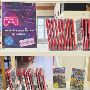 Nintendo Switch und Tonie-Hörfiguren - Die Ludothek Muri verbreitert ihr Angebot im technischen Bereich.
Bild: zg