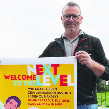 Party statt Award - Urs Beyeler ist Präsident des Gewerbevereins Muri und Umgebung. Er hofft, dass «Next Level» bei den Lehrabgängern gut ankommt. Bild: Annemarie Keusch
