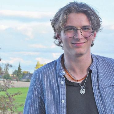 «Ich lasse nicht locker» - Finn Neiger wäre bereit, sich in Aarau für die Anliegen der SP und des Bezirks Muri zu engagieren. Bild: Anneamrie Keusch
