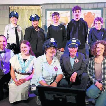 Museumswächter auf Zeitreisen - Das Leiterteam sorgte für jede Menge Abwechslung. Bild: zg