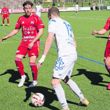 Teamstütze mit Muri-Herz - Luca Passerini (links) hat sich in den letzten drei Jahren im Team des FC Muri eingespielt und wurde für die Mannschaft immer wichtiger.
Bild: Archiv/pf