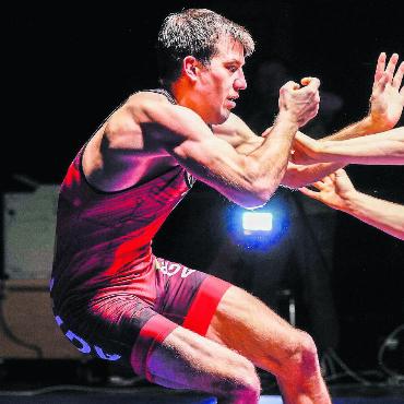 «Pasci» der Grosse - Eine prägende Figur des Ringsports tritt ab. Pascal Strebel verlässt die Matte endgültig. Bild: Freshfocus