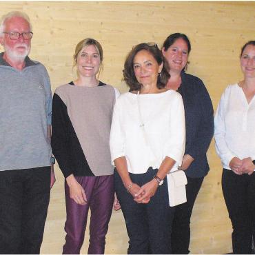 Auf gutem Weg - Der Vorstand der VHS Oberes Freiamt stellt sich vor (von links): Mani Pfulg, Präsident, Linda von Euw, Monique Vogt, Sandra Huber und Karin Wacker. Bild:Alphonse Hauser