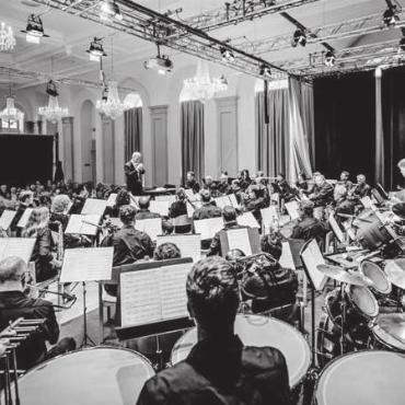 Die Musik zum Märchen - Die Musik Muri – hier bei ihrem letzten Konzert – bietet Märchenhaftes. Bild: zg
