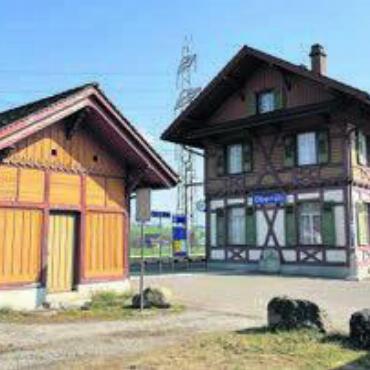 Feierabendwanderung - Ausgangspunkt der nächsten Wanderung ist der Bahnhof Oberrüti. Bild: zg