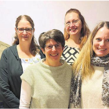 Barbara Albert führt weiter als Vereinsleiterin - Der Vorstand von links: Felix Fischer, Brigitte Nietlispach, Manuela Stieger, Barbara Albert, Corinne Brügger und Judith Käppeli. Bild: zg