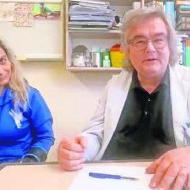 Vom Arzt genehmigt - Dr. Biehle richtete eine Grussbotschaft an Roy Cipriano.