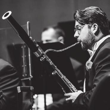 Musiktalente aus der ganzen Welt - Enrico Bassi, Fagott-Sieger von 2023.