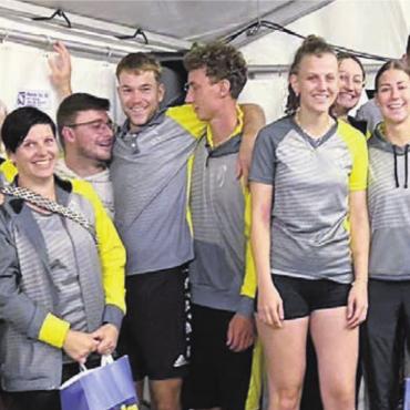 Mit Doppelsieg - Doppelsieg im Mixed-Volleyball: TV Merenschwand 1 vor TV Merenschwand 2. Bild: zg