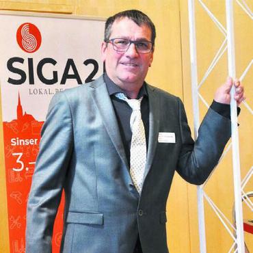 Sechs Sekunden für einen Eindruck - Gewerbevereinspräsident Peter Wolfisberg freut sich auf die SIGA.